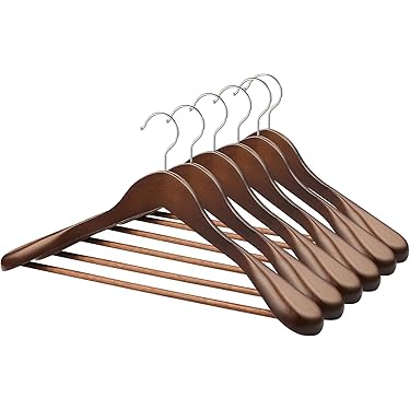 高級木製ハンガー　10本　スーツ　コート用 高級木製ハンガー 10本 スーツ コート用